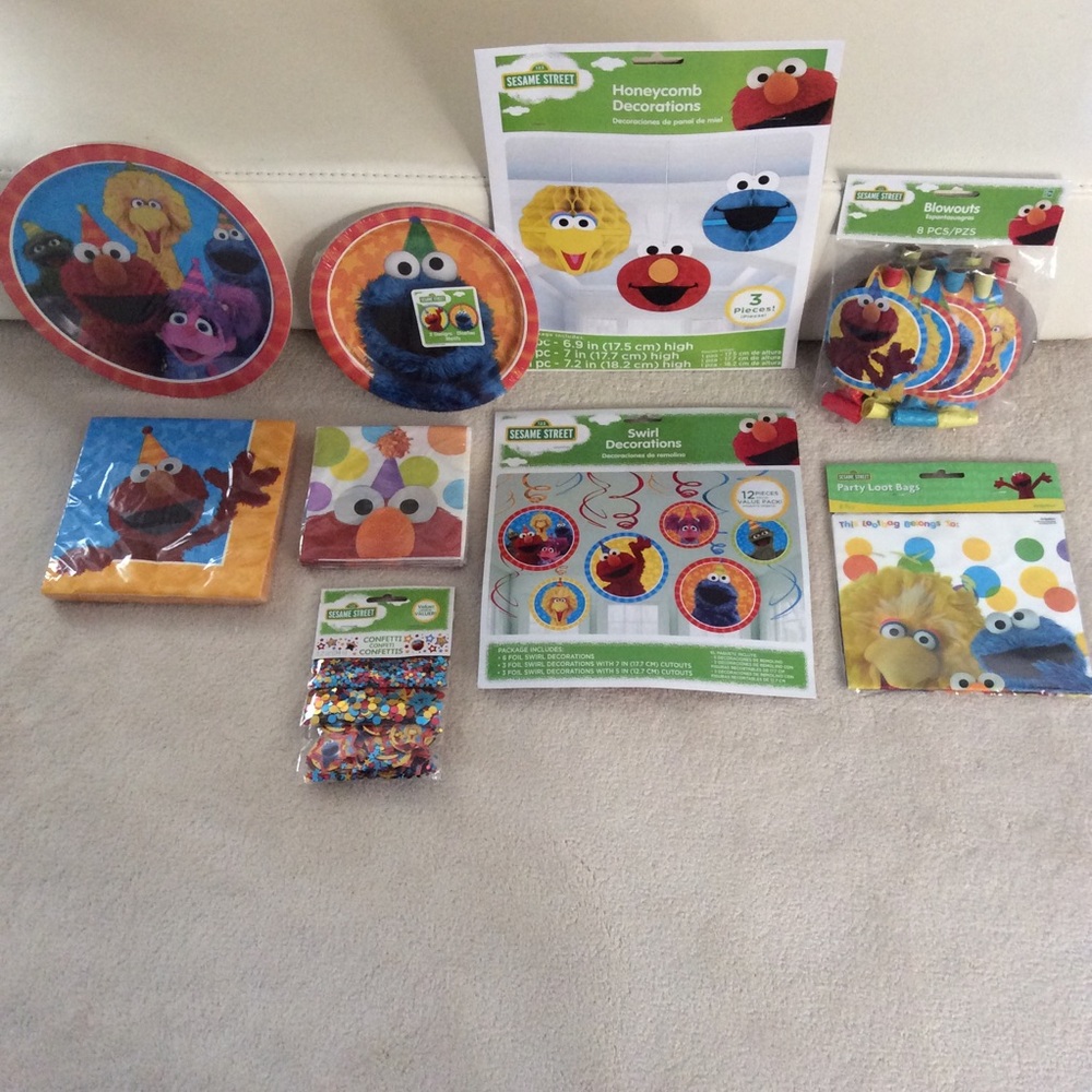 Sesame Street Party Supplies and Decorations NEW